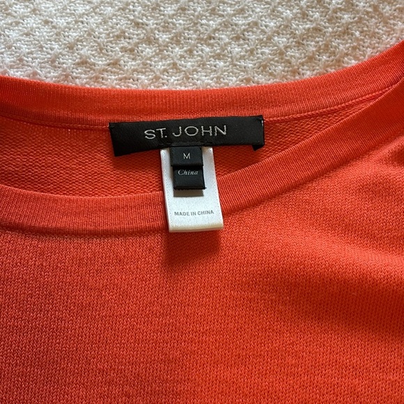 St. John Float Jacquard Merino Wool Butterfly Sweater In Blossom Medium - Picture 12 of 16